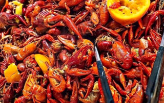 Incredible Crawfish from our seafood buffet